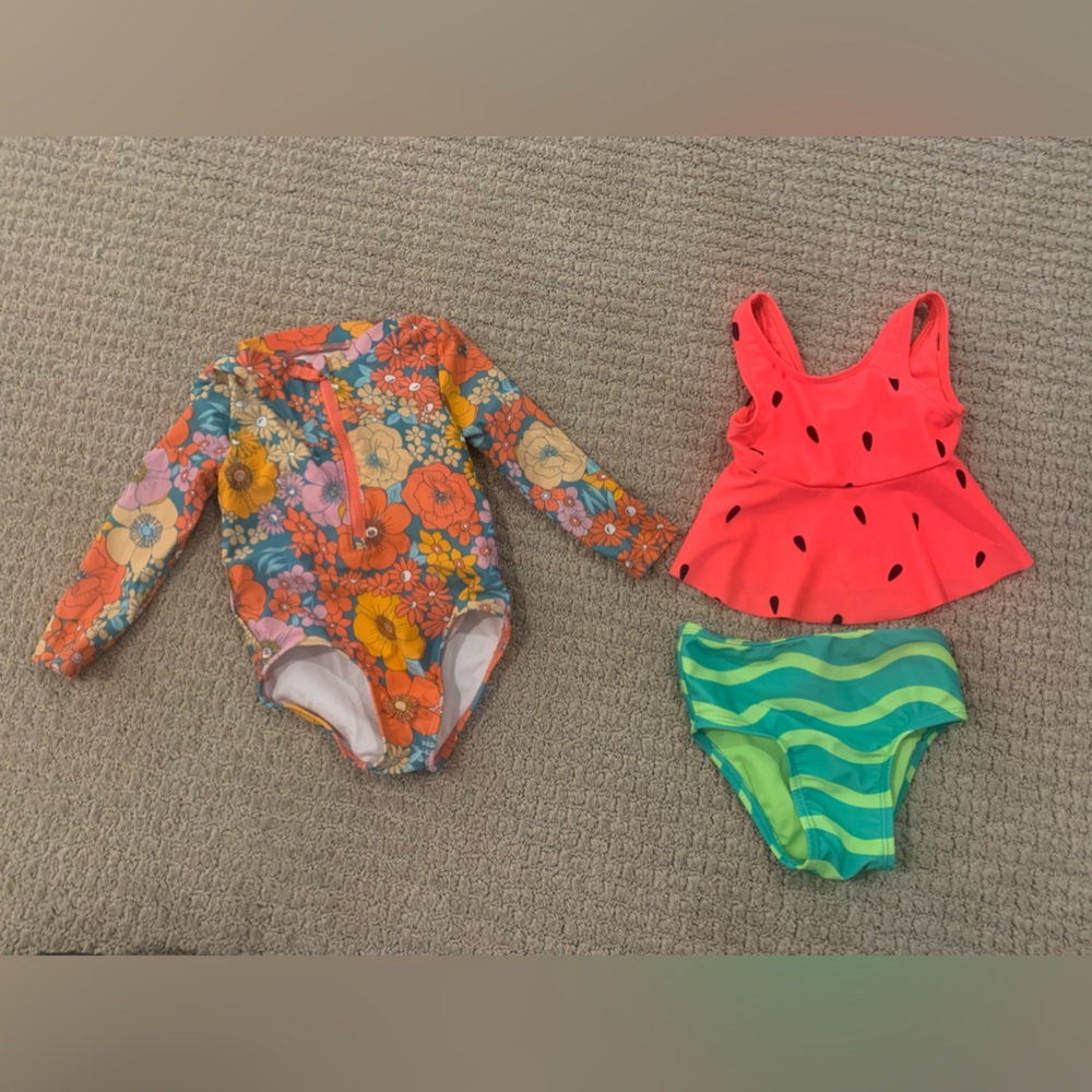 Two 18 month Cat and Jack swimming suits